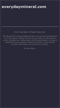 Mobile Screenshot of everydaymineral.com